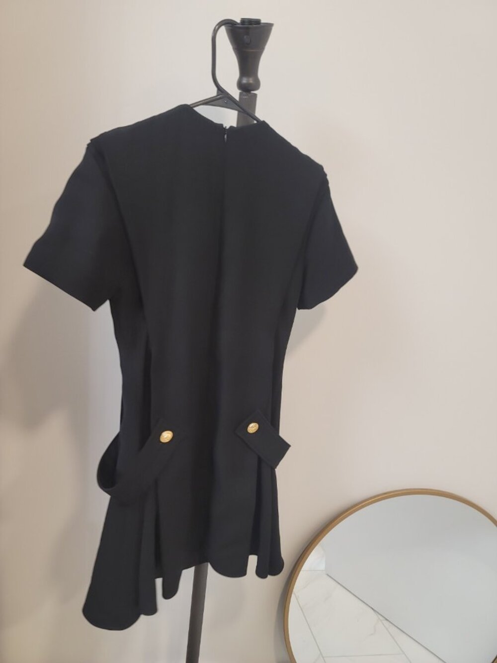 Louis Vuitton Uniforms Dress Women's 36 US 2 S Black Zip Sleeveless Authentic - Picture 4 of 12